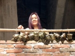 Hanging out zong zi to ferment